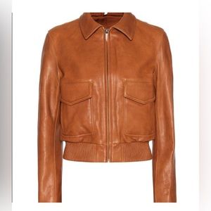 Helmut Lang Cognac Leather Jacket (L)